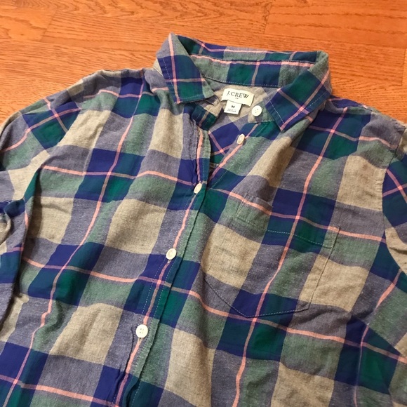 Multi-colored plaid button down - Picture 2 of 3